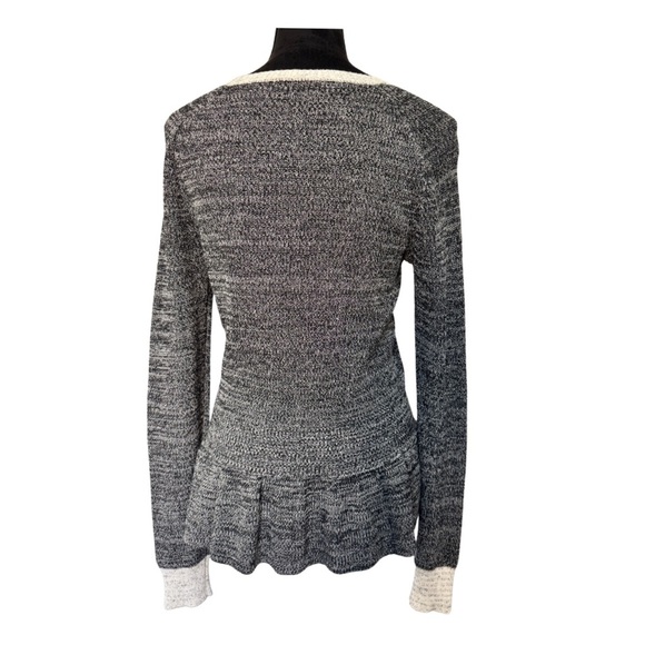 Rebecca Taylor Long Sleeve Knit Peplum Top - Picture 3 of 8